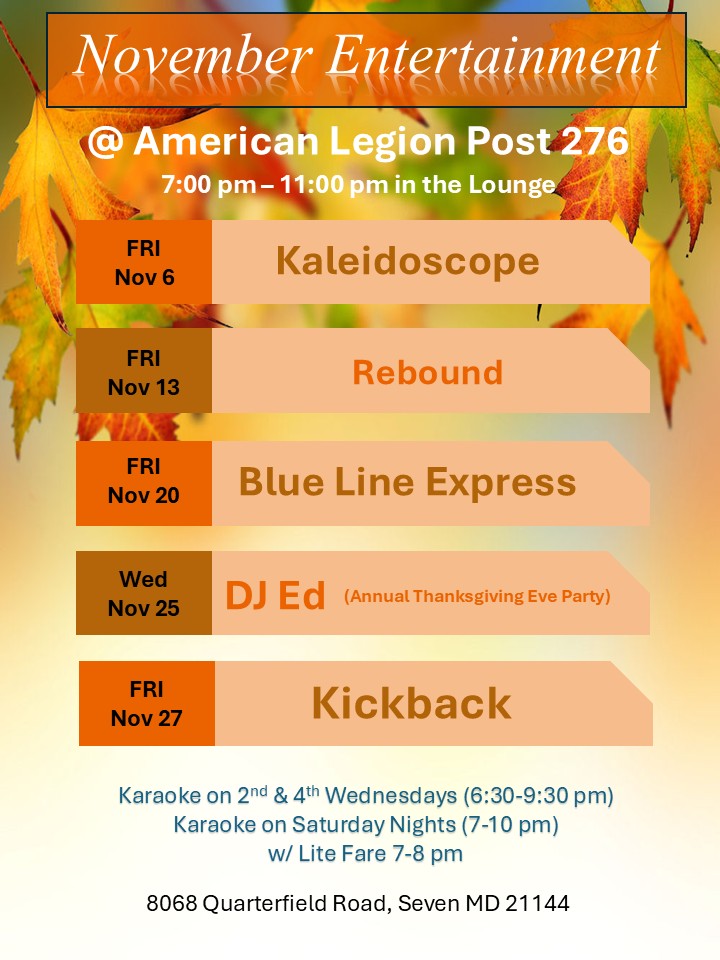 November Lounge Entertainment